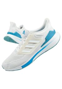 Adidas - Buty adidas EQ21 Run M GX9797 białe. Zapięcie: sznurówki. Kolor: biały. Materiał: materiał, tworzywo sztuczne. Szerokość cholewki: normalna. Sport: bieganie