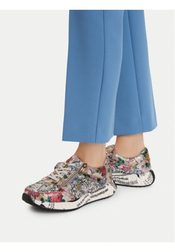 Laura Vita Sneakersy Burton 11 Kolorowy. Materiał: skóra. Wzór: kolorowy