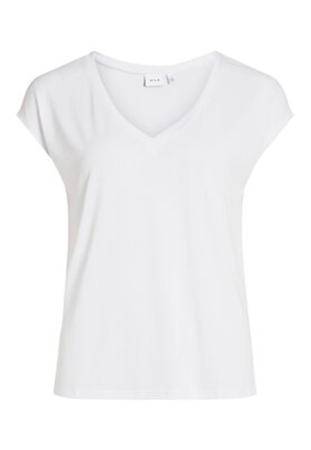 Vila T-Shirt Modala 14074847 Biały Relaxed Fit. Kolor: biały. Materiał: syntetyk