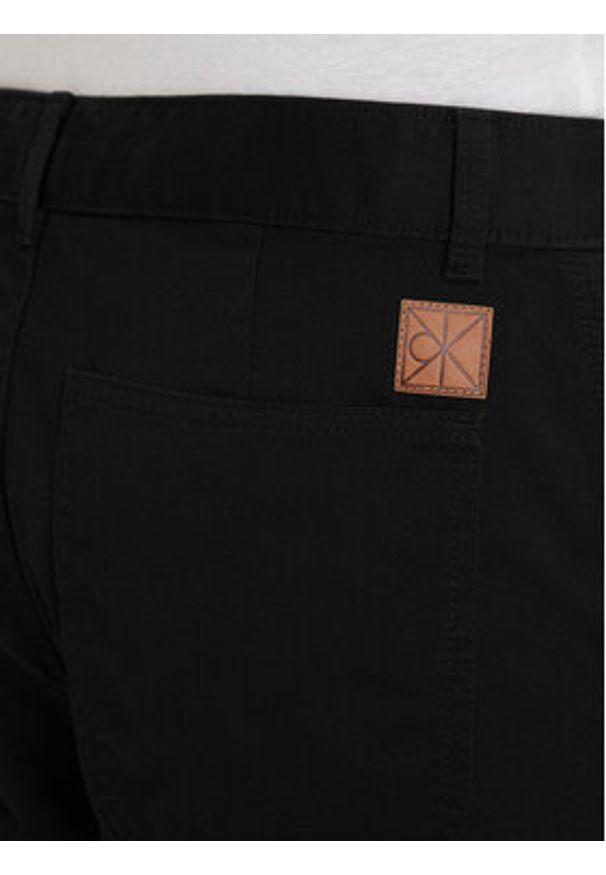 Calvin Klein Jeans Szorty materiałowe 90s LV04RD603G Czarny Baggy Fit. Kolor: czarny. Materiał: bawełna