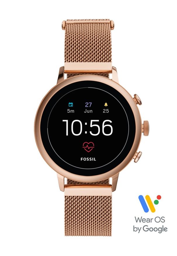 Fossil - Smartwatch FTW6031. Rodzaj zegarka: smartwatch. Kolor: złoty