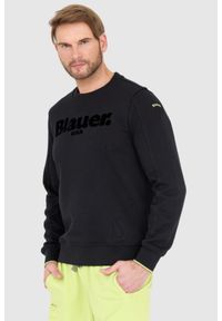 Blauer USA - BLAUER Czarna męska bluza, Rozmiar XXL. Kolor: czarny