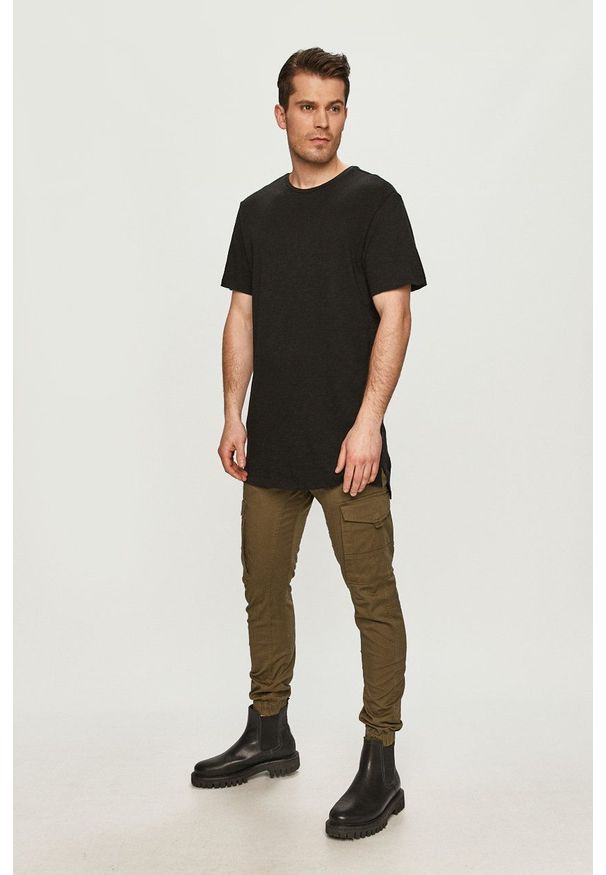 Jack & Jones - Spodnie. Okazja: na co dzień. Kolor: zielony. Styl: casual