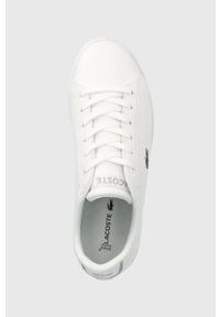 Lacoste sneakersy dziecięce 741SUJ0003 kolor biały. Nosek buta: okrągły. Zapięcie: sznurówki. Kolor: biały. Materiał: guma #3