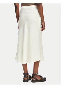 GANT - Gant Spódnica midi 4400231 Biały Regular Fit. Kolor: biały. Materiał: len #3