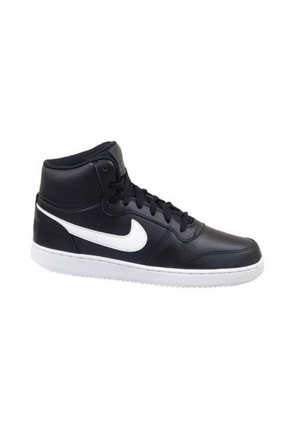 Buty do chodzenia męskie Nike Ebernon Mid. Wysokość cholewki: za kostkę. Zapięcie: sznurówki. Kolor: wielokolorowy, czarny. Materiał: tkanina, materiał, skóra, syntetyk. Szerokość cholewki: normalna. Sport: turystyka piesza