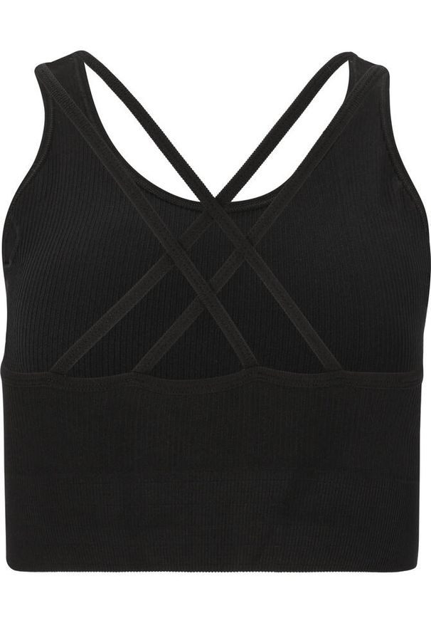 ENDURANCE - Biustonosz dla kobiet Athlecia Aideny. Kolor: czarny. Sport: fitness, joga i pilates