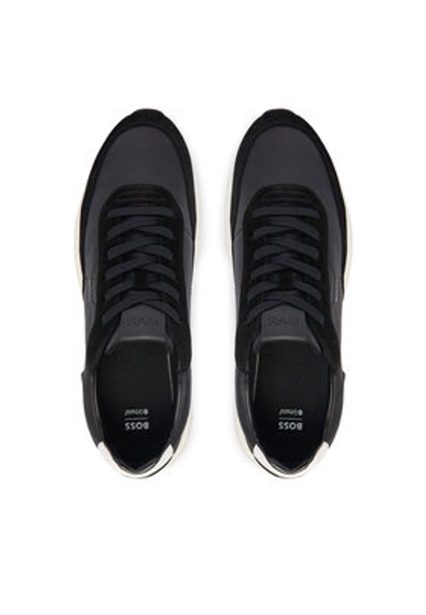 BOSS Sneakersy Vinston 50557837 Czarny. Kolor: czarny. Materiał: skóra