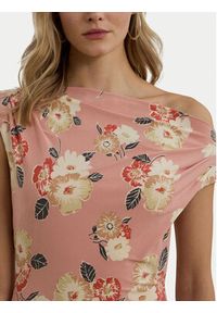 Lauren Ralph Lauren - LAUREN RALPH LAUREN Sukienka koktajlowa 250964083001 Różowy Slim Fit. Kolor: różowy. Materiał: syntetyk. Styl: wizytowy #3