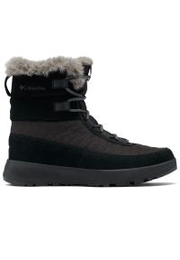 columbia - Buty Columbia Autumn Slopeside Peak Luxe 2104991010 - czarne. Kolor: czarny. Materiał: skóra, guma, zamsz, materiał. Szerokość cholewki: normalna. Sezon: zima