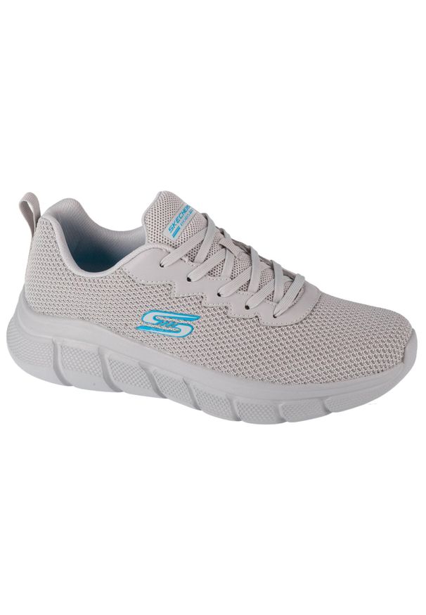 skechers - Buty do chodzenia męskie Skechers 118106LTGY. Zapięcie: sznurówki. Kolor: wielokolorowy, szary. Materiał: materiał, tkanina. Szerokość cholewki: normalna. Sport: turystyka piesza