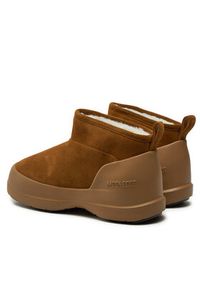 Moon Boot Śniegowce Luna Low Suede Boot 80D2480040 Brązowy. Kolor: brązowy. Materiał: zamsz, skóra