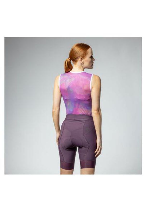 ALÉ CYCLING - Spodenki rowerowe damskie Alé Cycling PR-E Magic Colour. Kolor: czerwony, wielokolorowy, różowy