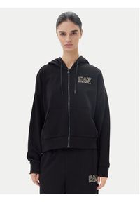 EA7 Emporio Armani Dres 7W000110 AF12473 MC004 Czarny Loose Fit. Kolor: czarny. Materiał: bawełna