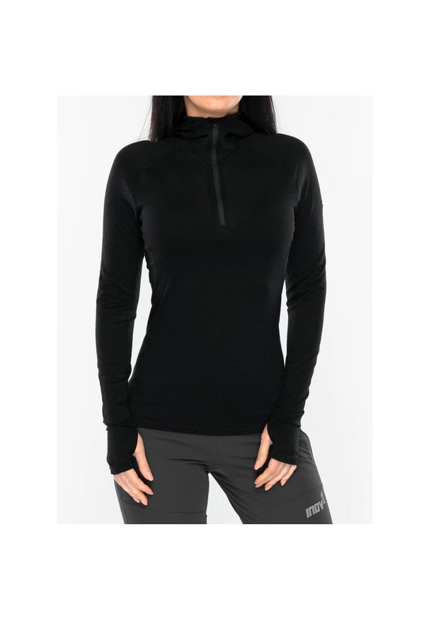 Bluza z zamkiem damska Inov-8 Merino Hoodie HZ. Kolor: czarny
