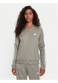 Adidas - adidas Dres Essentials 3-Stripes JX0509 Zielony Regular Fit. Kolor: zielony. Materiał: syntetyk #4