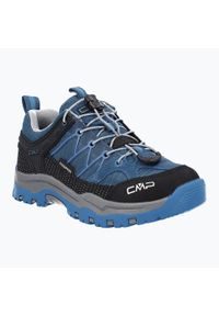 Buty dziecięce CMP Rigel Low Trekking Shoe WP. Kolor: czarny, niebieski, wielokolorowy. Sport: turystyka piesza