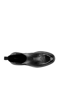 Wittchen - Męskie sztyblety skórzane dziurkowane na grubej podeszwie czarne. Zapięcie: bez zapięcia. Kolor: czarny. Materiał: skóra. Wzór: aplikacja. Sezon: wiosna, jesień, lato. Styl: klasyczny, elegancki #3