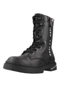 Replay - Buty REPLAY JL170034S Czarny. Kolor: czarny. Materiał: syntetyk, tkanina. Styl: sportowy. Sport: turystyka piesza