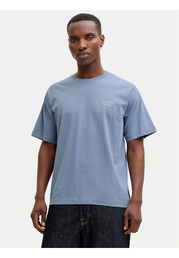 Jack & Jones T-Shirt Earchive 12287990 Niebieski Regular Fit. Kolor: niebieski. Materiał: bawełna