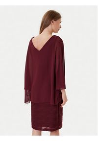 Joseph Ribkoff Sukienka koktajlowa 251720F25 Bordowy Regular Fit. Kolor: czerwony. Materiał: syntetyk. Styl: wizytowy #4