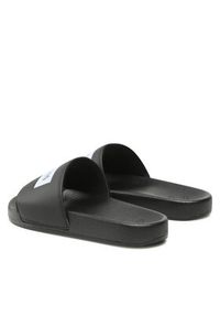 True Religion Klapki TRSLIDE026 Czarny. Kolor: czarny. Materiał: skóra
