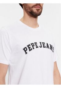 Pepe Jeans T-Shirt Clement PM509220 Biały Regular Fit. Kolor: biały. Materiał: bawełna #4