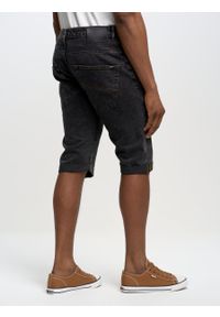 Big-Star - Szorty męskie jeansowe szare Conner 997. Okazja: na co dzień. Kolor: szary. Materiał: jeans. Styl: casual, klasyczny #4