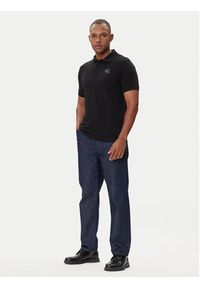 Karl Lagerfeld - KARL LAGERFELD Polo 745020 554235 Czarny Regular Fit. Typ kołnierza: polo. Kolor: czarny. Materiał: bawełna #3