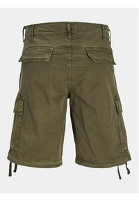 Jack & Jones - Jack&Jones Szorty materiałowe Cole 12253122 Zielony Loose Fit. Kolor: zielony. Materiał: bawełna #4
