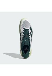Adidas - Buty Adizero Ubersonic 5 Tennis. Zapięcie: zamek. Kolor: zielony, biały, wielokolorowy, żółty. Sport: tenis
