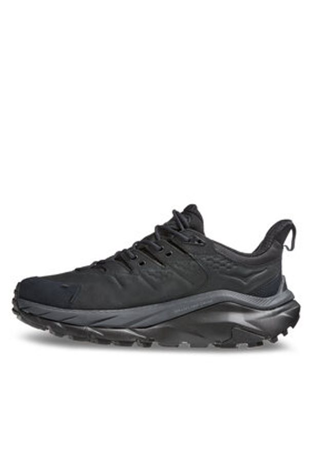 HOKA - Hoka Trekkingi Kaha 2 Low GTX GORE-TEX 1123190 Czarny. Kolor: czarny. Materiał: skóra, nubuk. Technologia: Gore-Tex. Sport: turystyka piesza