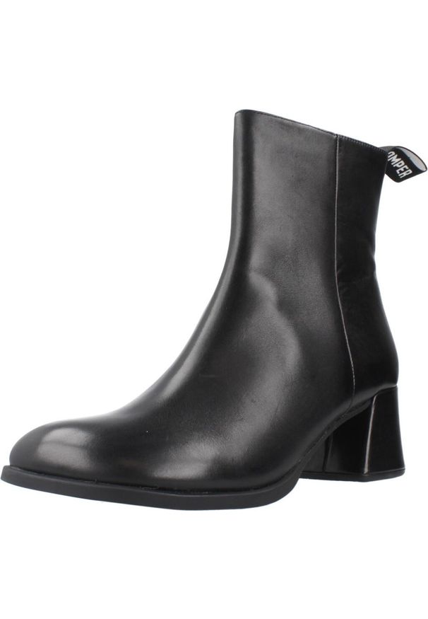 Camper - CAMPER KORA Czarny. Kolor: czarny. Materiał: skóra, tkanina. Styl: sportowy