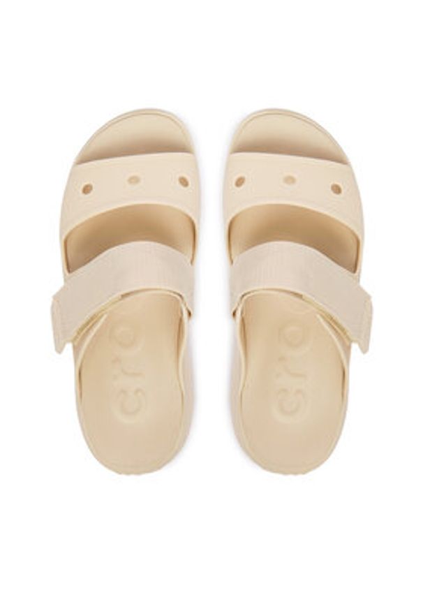 Crocs Klapki Soho Two Strap Sandal 212861 Beżowy. Kolor: beżowy