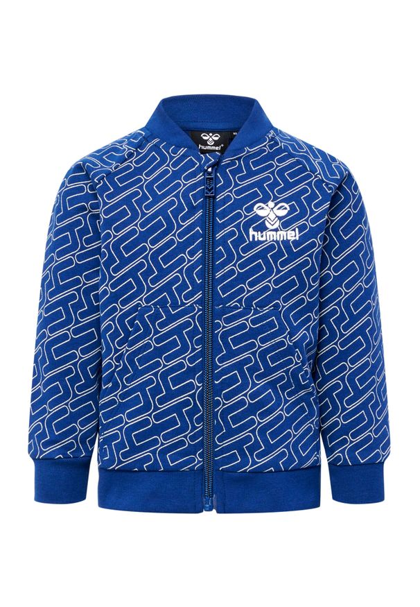 Bluza dresowa dla dziecka Hummel hmlLogun. Kolor: niebieski. Materiał: dresówka. Wzór: nadruk, aplikacja