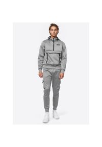 Benlee - Dres z kapturem o regularnym kroju Lonsdale Moorpark. Kolor: wielokolorowy, szary, czarny. Materiał: dresówka #1