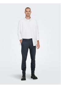 Only & Sons Chinosy 22022911 Niebieski Tapered Fit. Kolor: niebieski. Materiał: syntetyk