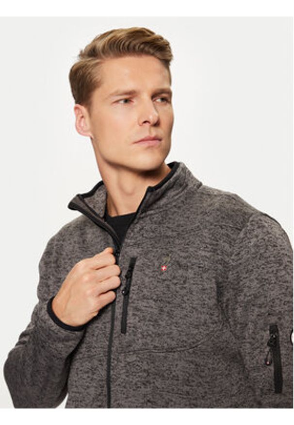 Aulp Bluza techniczna Navoy Szary Regular Fit. Kolor: szary. Materiał: syntetyk