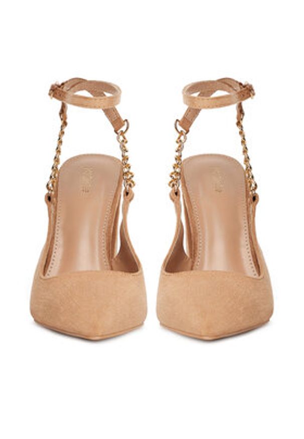 DeeZee Sandały HT368-1 Beżowy. Kolor: beżowy. Materiał: materiał