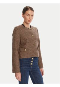 Barbour Marynarka LTA0126BR51 Brązowy Regular Fit. Kolor: brązowy. Materiał: wełna