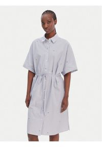 JOOP! Jeans Sukienka koszulowa Davinia 30102171 Niebieski Regular Fit. Kolor: niebieski. Materiał: bawełna. Typ sukienki: koszulowe #1