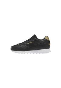 Buty do chodzenia damskie Reebok Glide. Zapięcie: sznurówki. Kolor: czarny, biały, wielokolorowy, żółty. Materiał: materiał. Szerokość cholewki: normalna. Sport: turystyka piesza