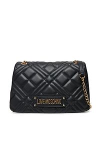 Love Moschino - LOVE MOSCHINO Torebka JC4153PP0MLA0000 Czarny. Kolor: czarny. Materiał: skórzane