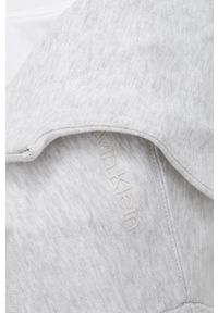 Calvin Klein Performance bluza treningowa Essentials kolor szary z kapturem melanżowa. Typ kołnierza: kaptur. Kolor: szary. Wzór: melanż #3