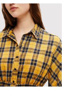 Desigual Sukienka koszulowa Verona 22WWVW69 Żółty Regular Fit. Kolor: żółty. Materiał: bawełna. Typ sukienki: koszulowe #4