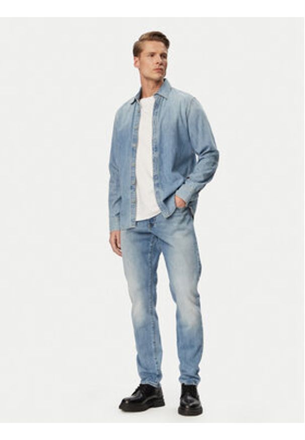G-Star RAW - G-Star Raw Jeansy 3301 51003-C052 Niebieski Tapered Fit. Kolor: niebieski