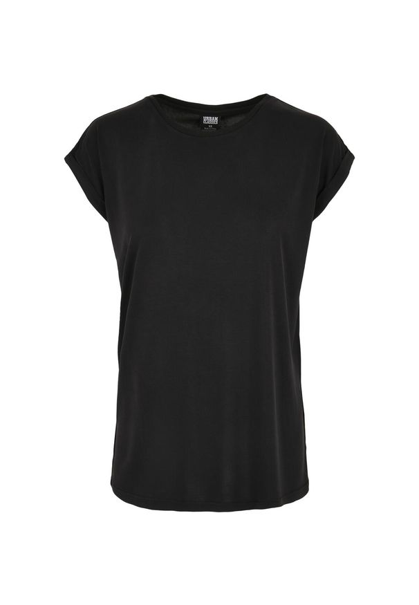 Koszulka damska Urban Classics modal extended shoulder-Duże rozmiary. Kolor: czarny