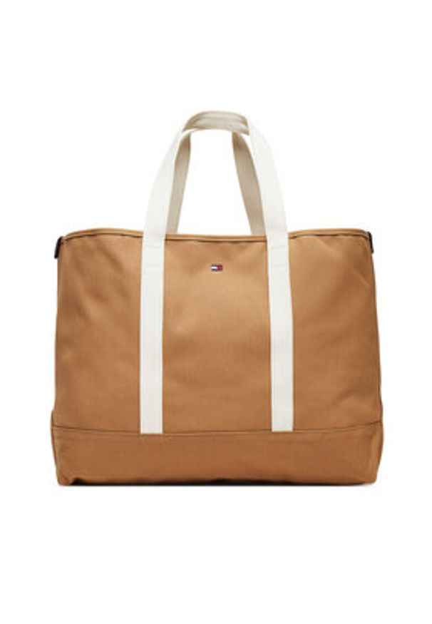 TOMMY HILFIGER - Tommy Hilfiger Torebka Th Summer Tote AM0AM13557 Brązowy. Kolor: brązowy
