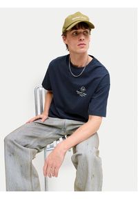 Jack & Jones T-Shirt Niagara 12293422 Granatowy Regular Fit. Kolor: niebieski. Materiał: bawełna #6