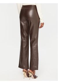 Gaudi Spodnie z imitacji skóry 521FD28002 Brązowy Straight Fit. Kolor: brązowy. Materiał: skóra #5